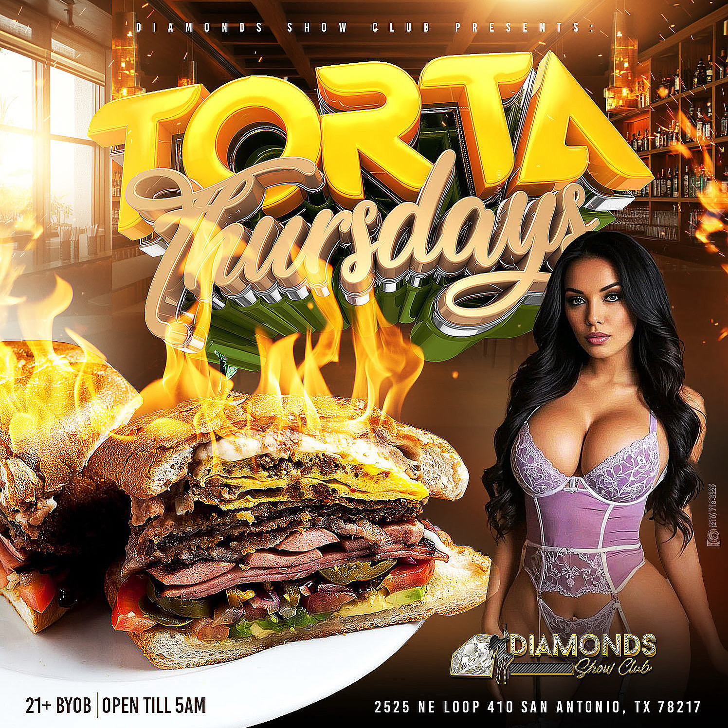 Torta Thursdays at Diamonds Show Club